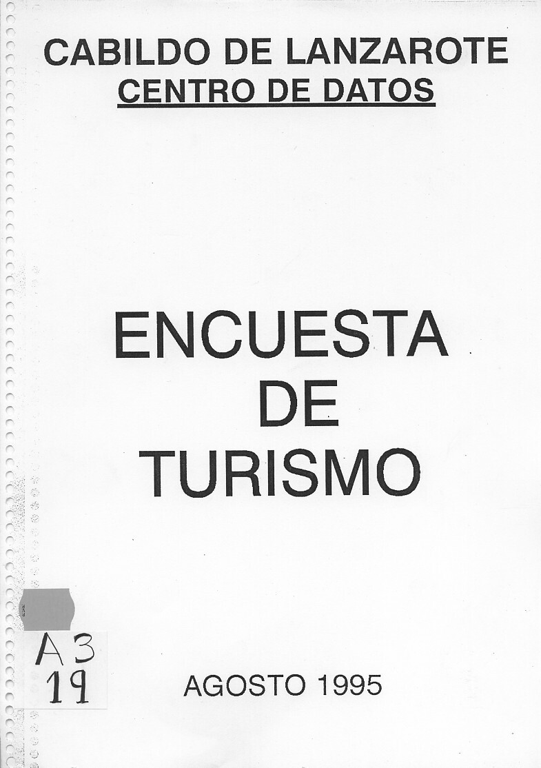 Encuesta de turismo 1995 (agosto) en TEXTOS 